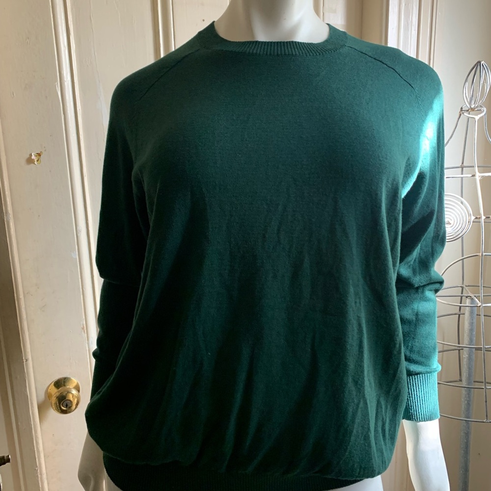 Women's Forest Green Crewneck Sweater